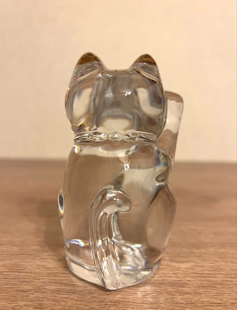 Baccarat バカラ　招き猫　クリスタルガラス　箱付き　まねき猫　未使用