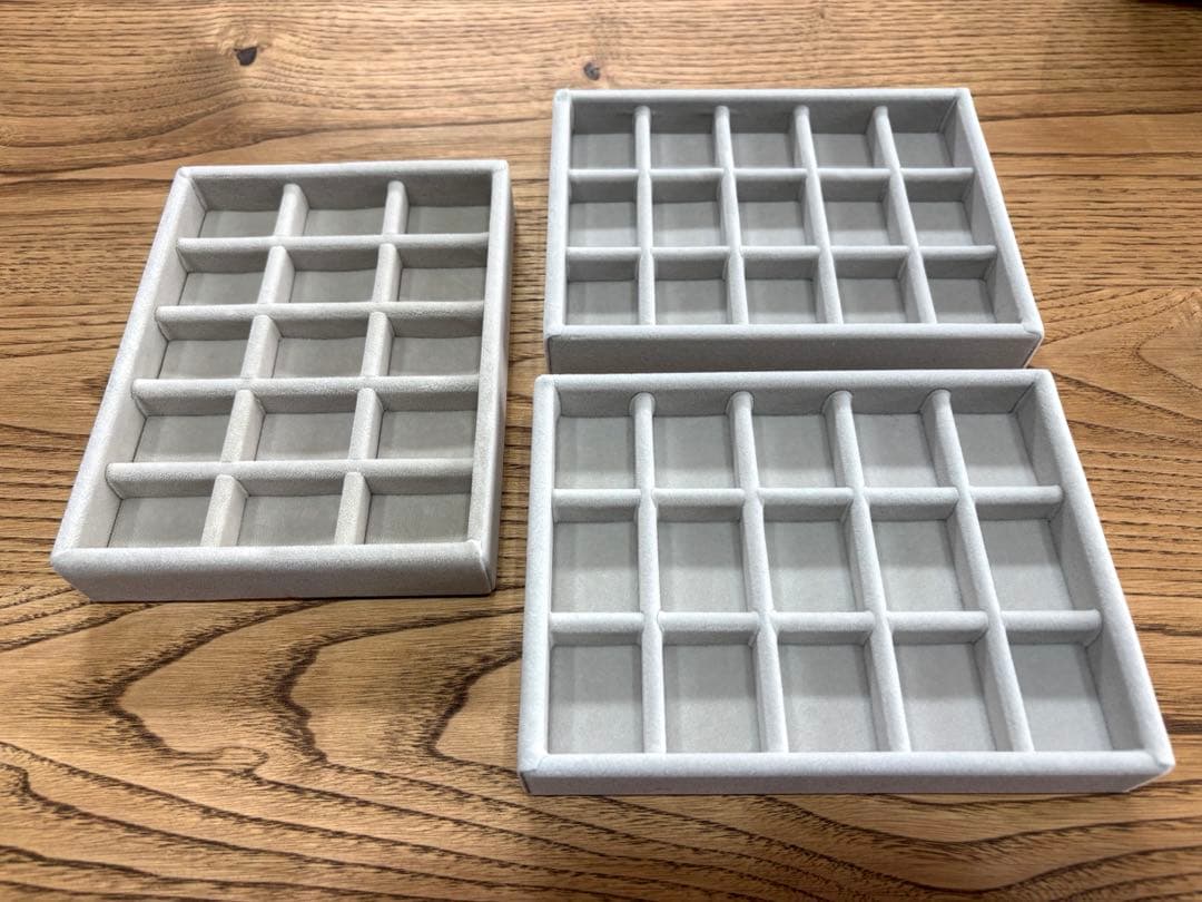 無印良品 重なるアクリルケース＋重なるベロアケース 全12点