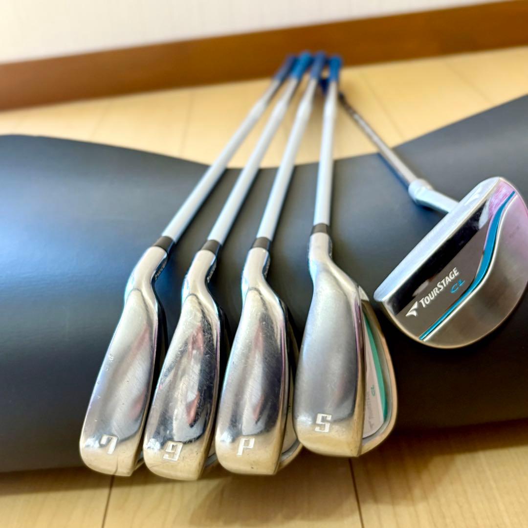 【即ラウンド可】TOURSTAGE CL レディース 8本セットキャディバッグ