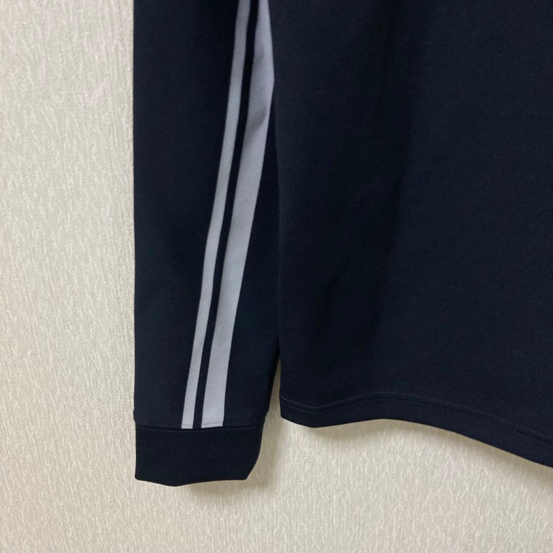 【美品】PGG パーリーゲイツ モックネック 長袖シャツ ロゴ ブラック 4