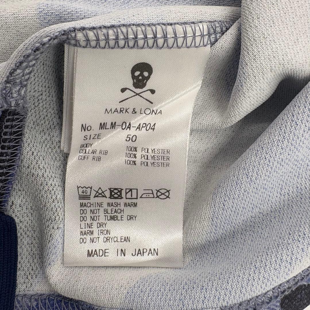 極美品　MARK&LONA マーク&ロナ ポロシャツ カモゴルフ50 XL774
