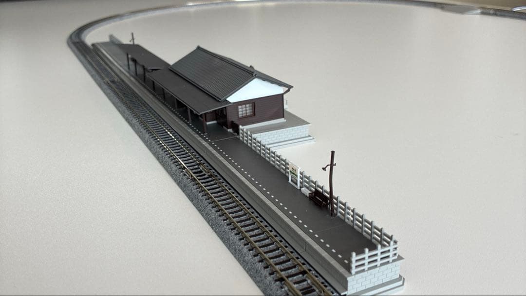 KATO ユニトラック エンドレス線路基本セット Nゲージ ＋おまけ駅舎ホーム