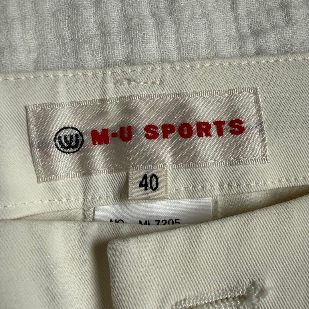 極美品☆M.Usportsゴルフウェア/ウエサコ/パンツ/ストレッチ/ポーチ