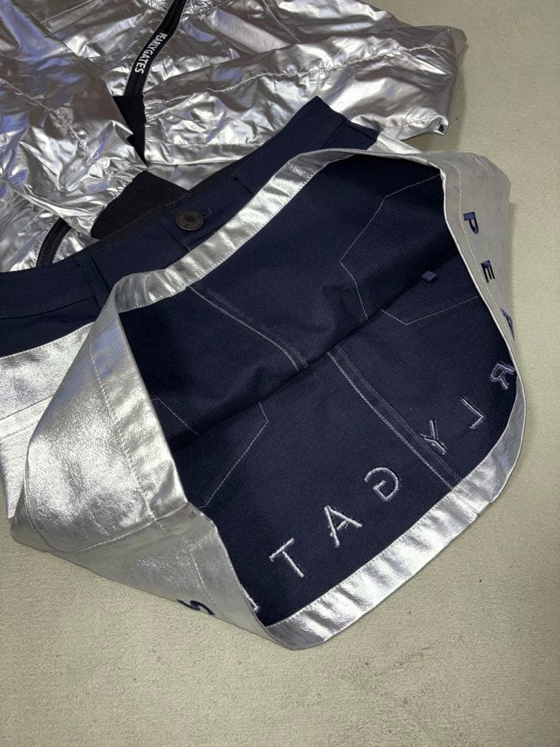 （超美品）パーリーゲイツ、プラチナシルバー、セットアップ、サイズ上0、下1