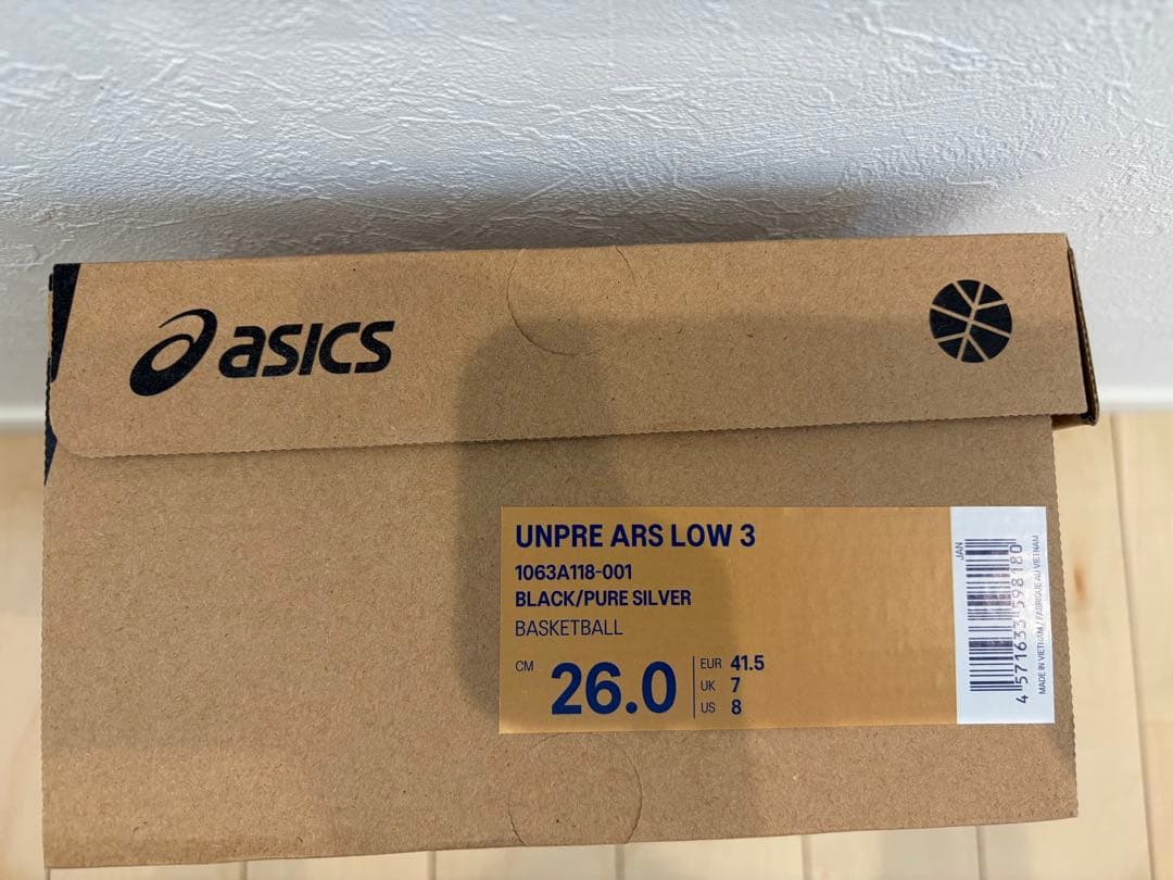 【新品未使用】asics ballaholic UNPRE ARS LOW 3
