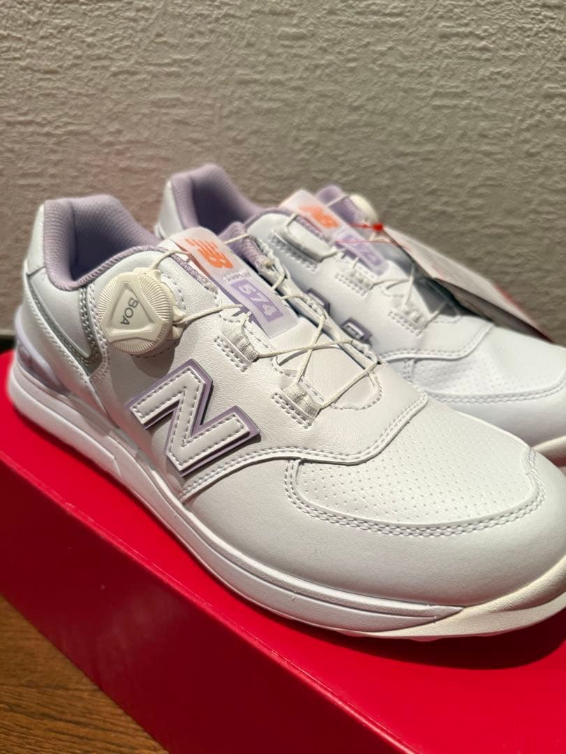 New Balance 574 ゴルフシューズ ホワイト