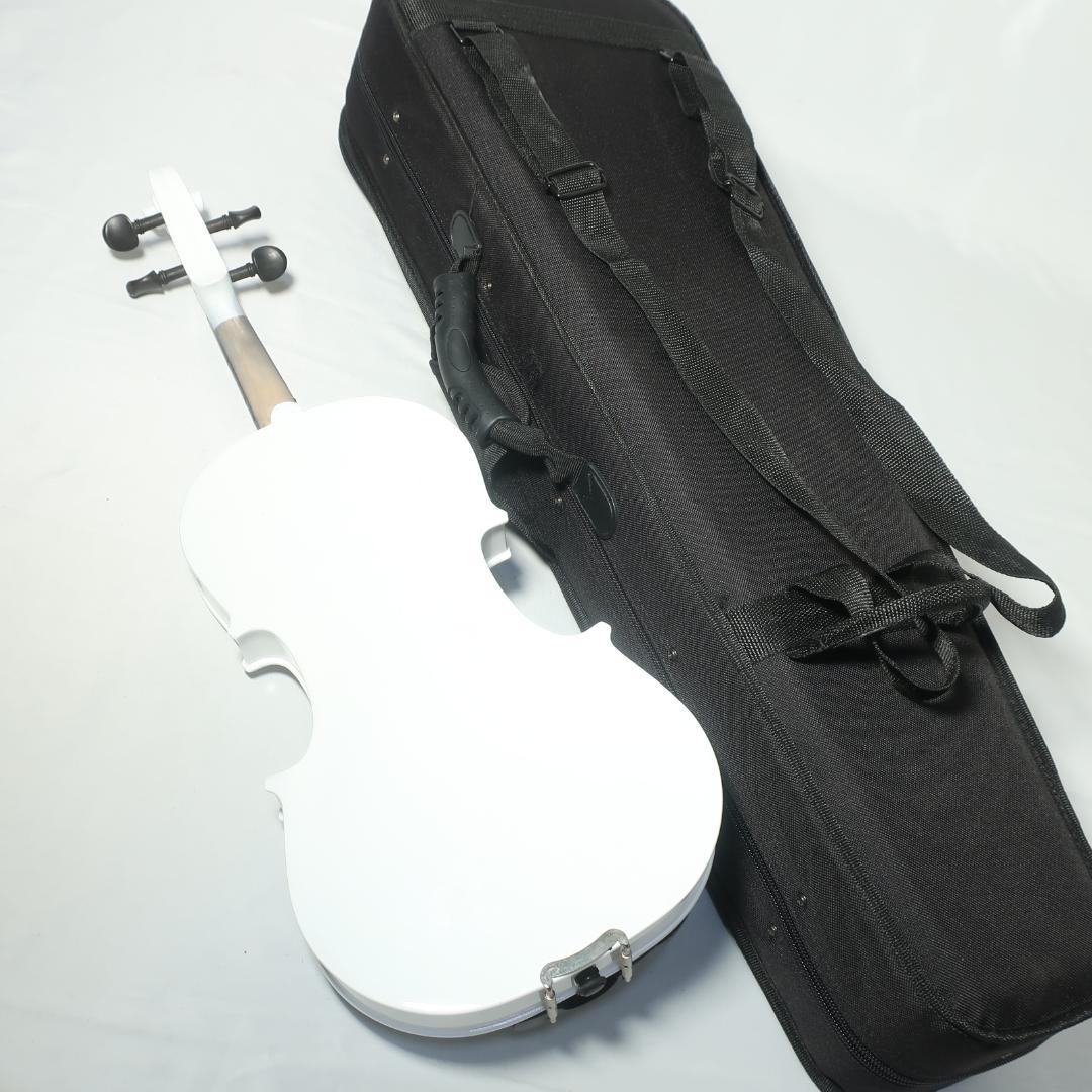 美品 Hallstatt V-12/WH ホワイトバイオリン 4/4 ケース付
