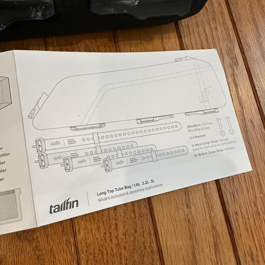 Tailfin ロングトップチューブバッグ 2.2L 美品 付属品完備
