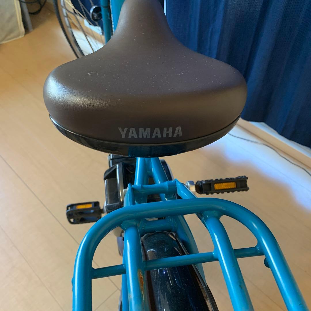 青色 電動アシスト自転車 シティタイプ