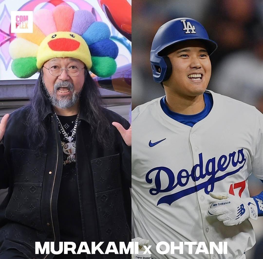 村上隆+MLB 東京シリーズ ドジャース トートバッグ 記念ボール セット①