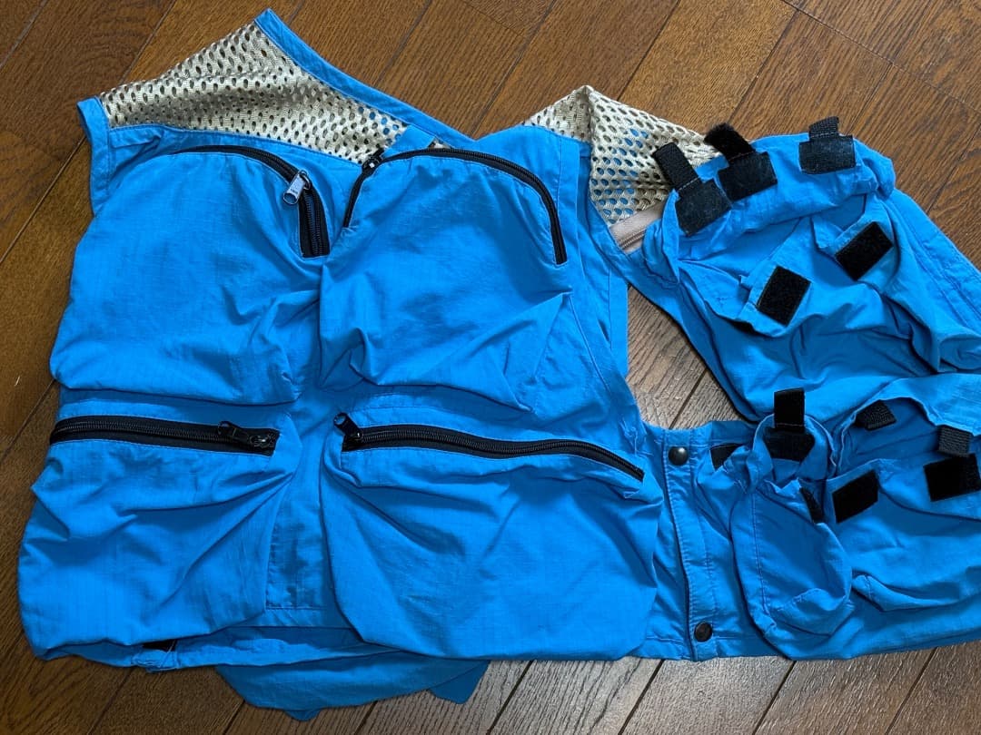 Orvis ビンテージ フィッシングベスト S 青