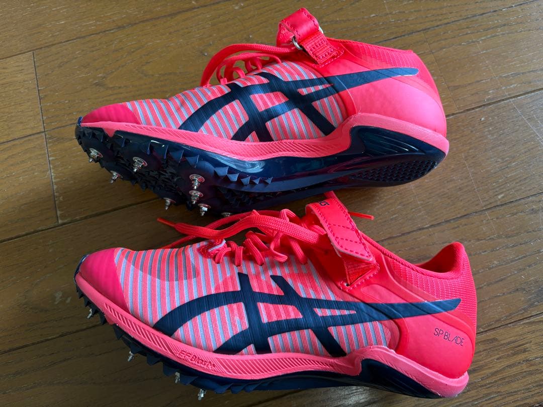 ASICS SP BLADE 10 ピンク　短距離用スパイク23.0cm 箱付