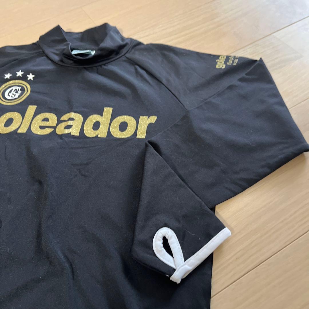 goleador 長袖ウェア 黒 ゴールドロゴ 150