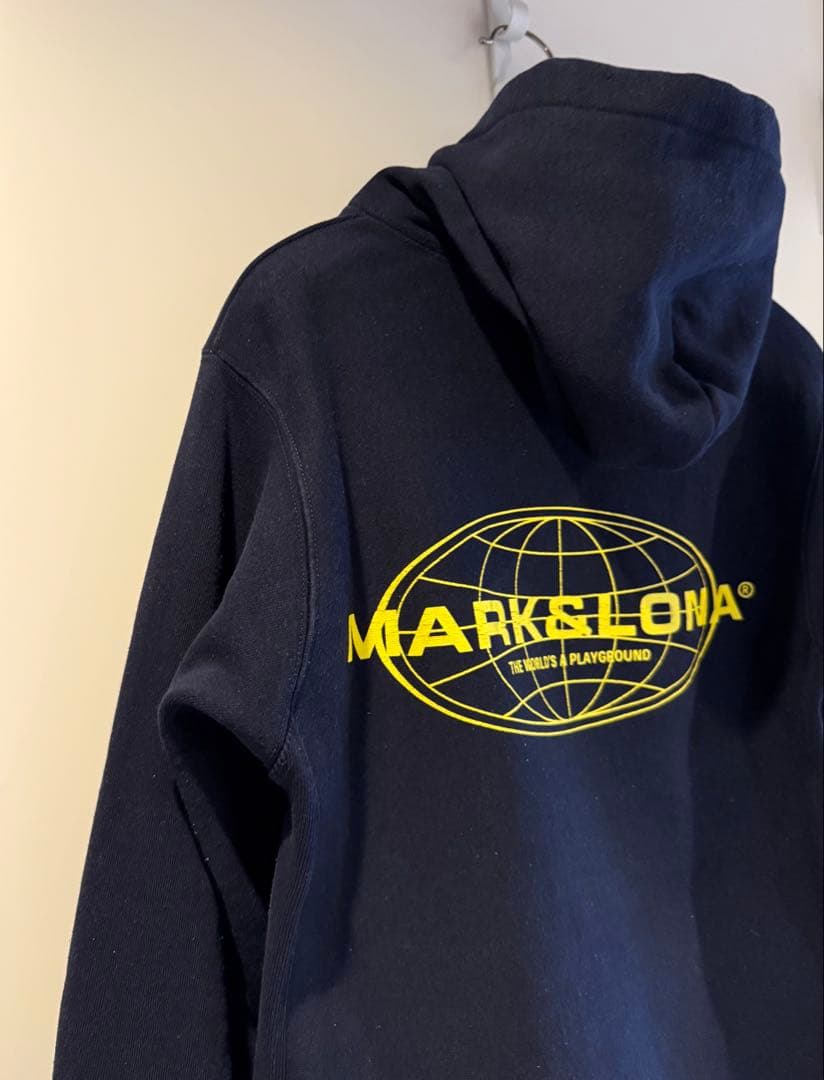 美品 ★ MARK&LONA スウェット パーカー マーク&ロナ 正規品 紺