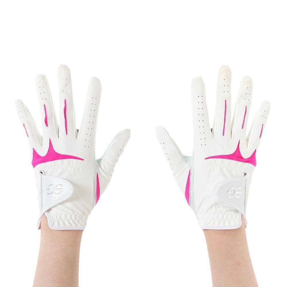 SEVGOLF2色組 サイズ19 両手用合皮グローブ SEVG-GL004LW