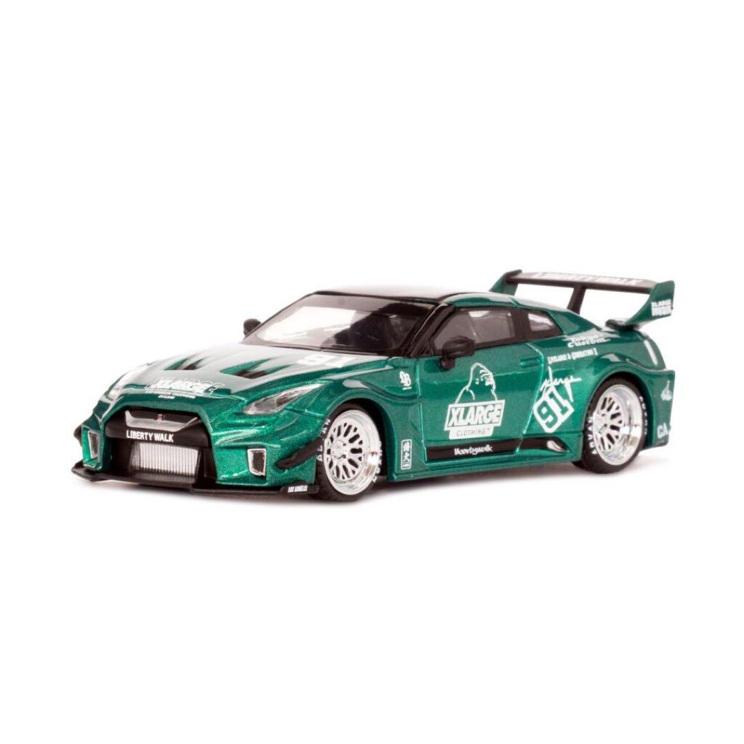6台セット LBWK MINIGT × XLARGE NISSAN 35GT 緑