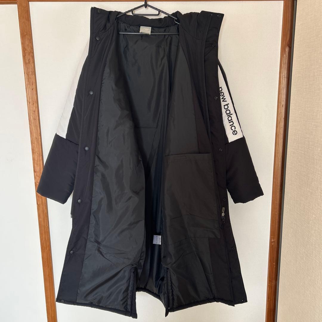 New Balance フード付きロングベンチコート Lサイズ