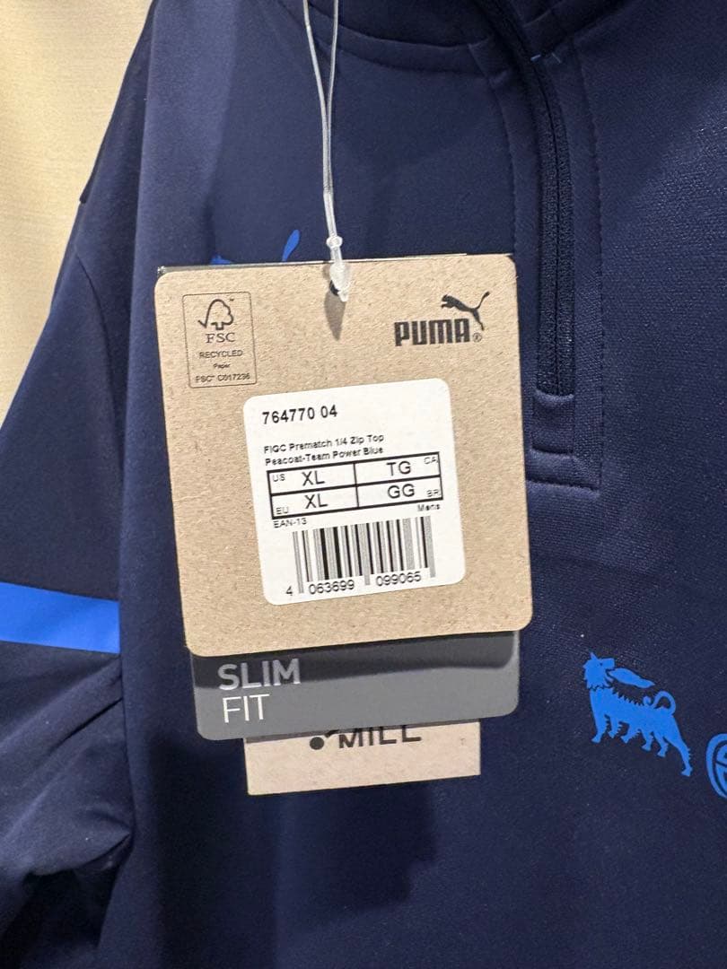 イタリア代表 支給品 ハーフジップトレーニング　XL