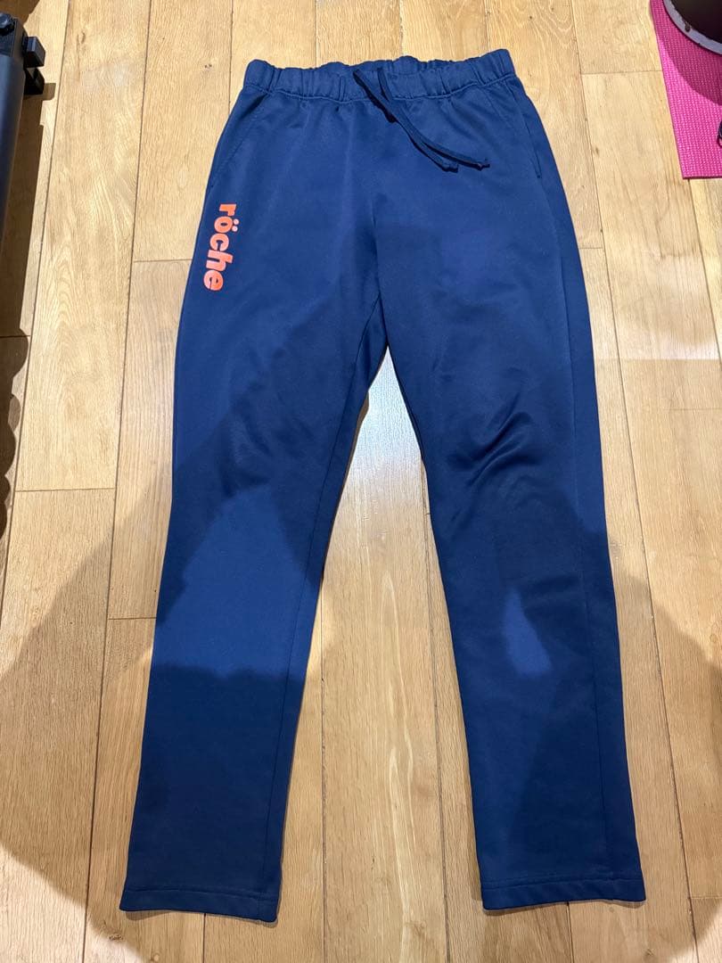 ゆき　roche メンズジャージ上下セット ネイビー Lサイズ 中古品