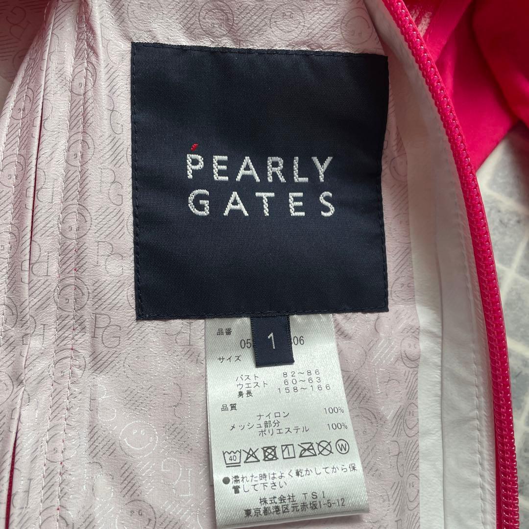 PEARLY GATES パーリーゲイツ　レインコート　ワンピース　ピンク1