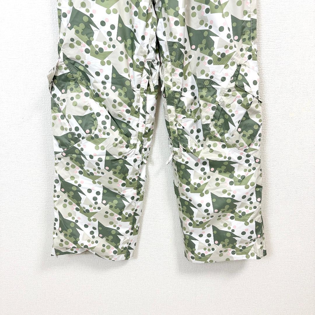 ★タグ付★ Columbia TITANIUM パンツ L 緑×白 総柄 水玉