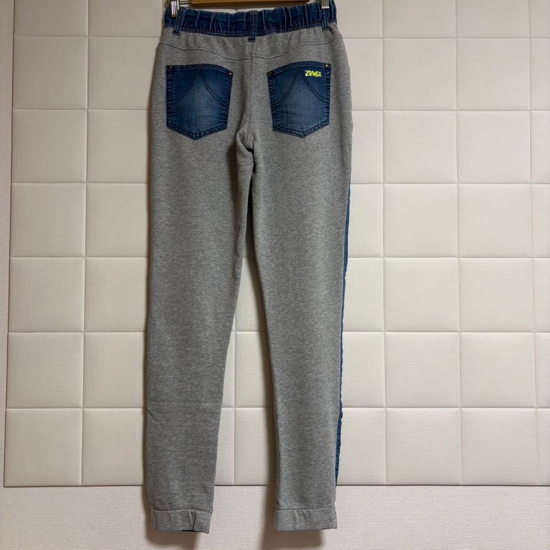 ZUMBA XS 正規品 デニムパンツ 異素材 ダメージ加工 ズンバ