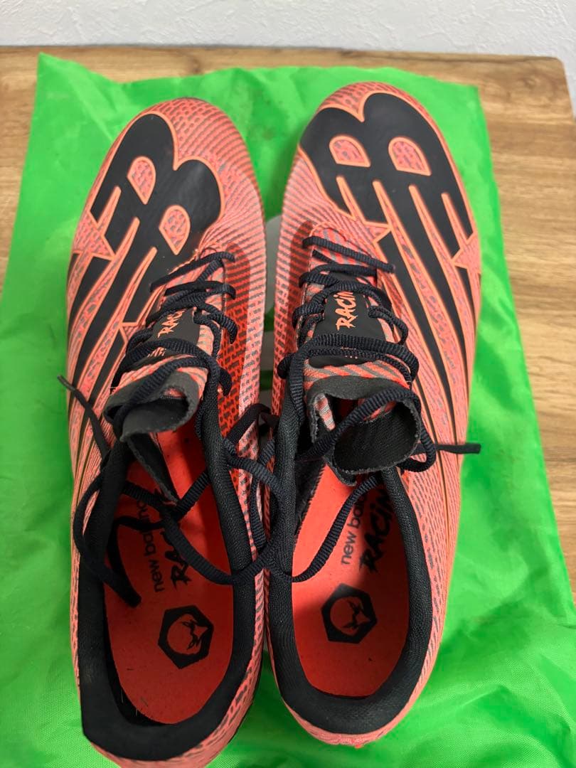 New Balance Racer スパイクシューズ オレンジ/ブラック