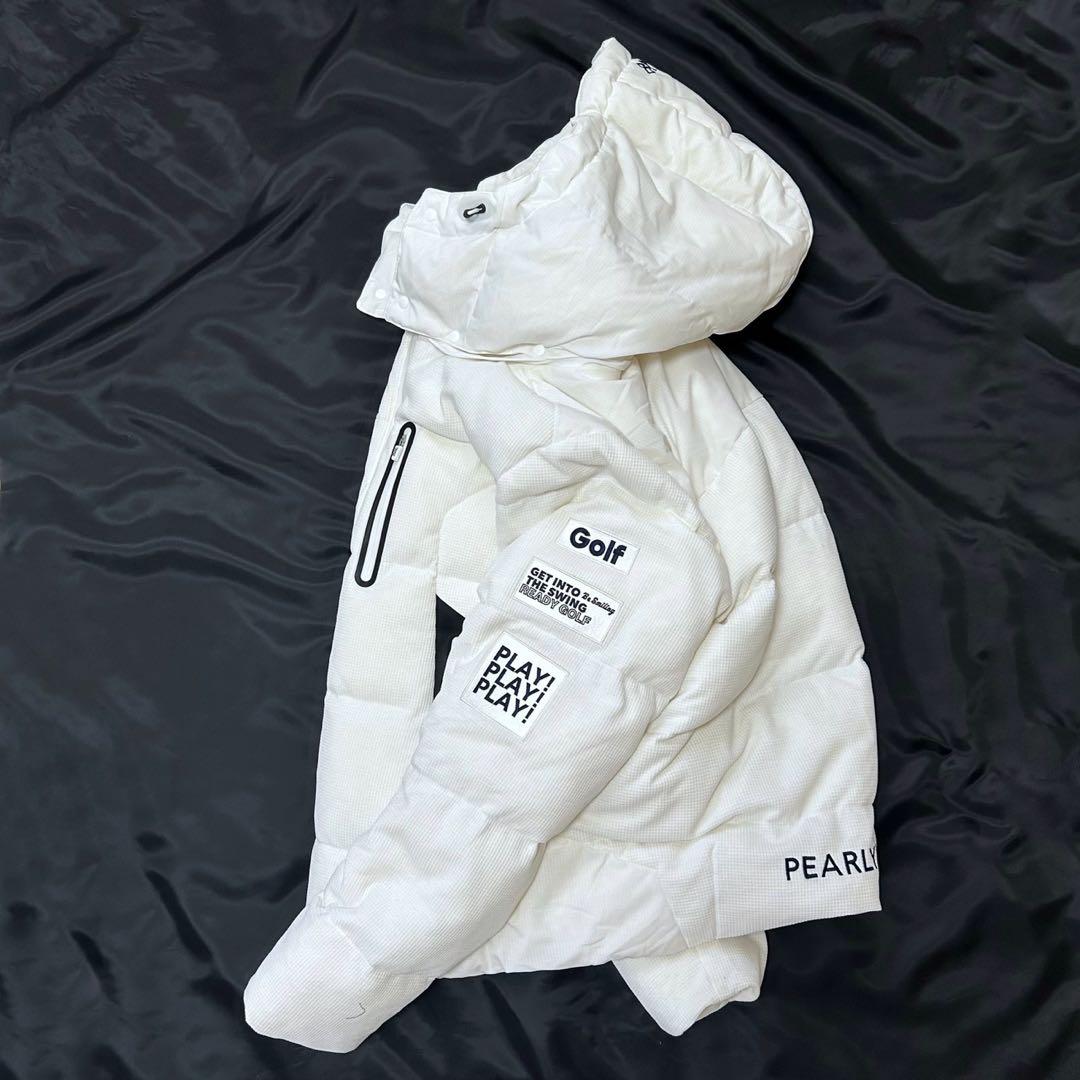 美品 PEARLY GATES パーリーゲイツ ダウンブルゾン フード付