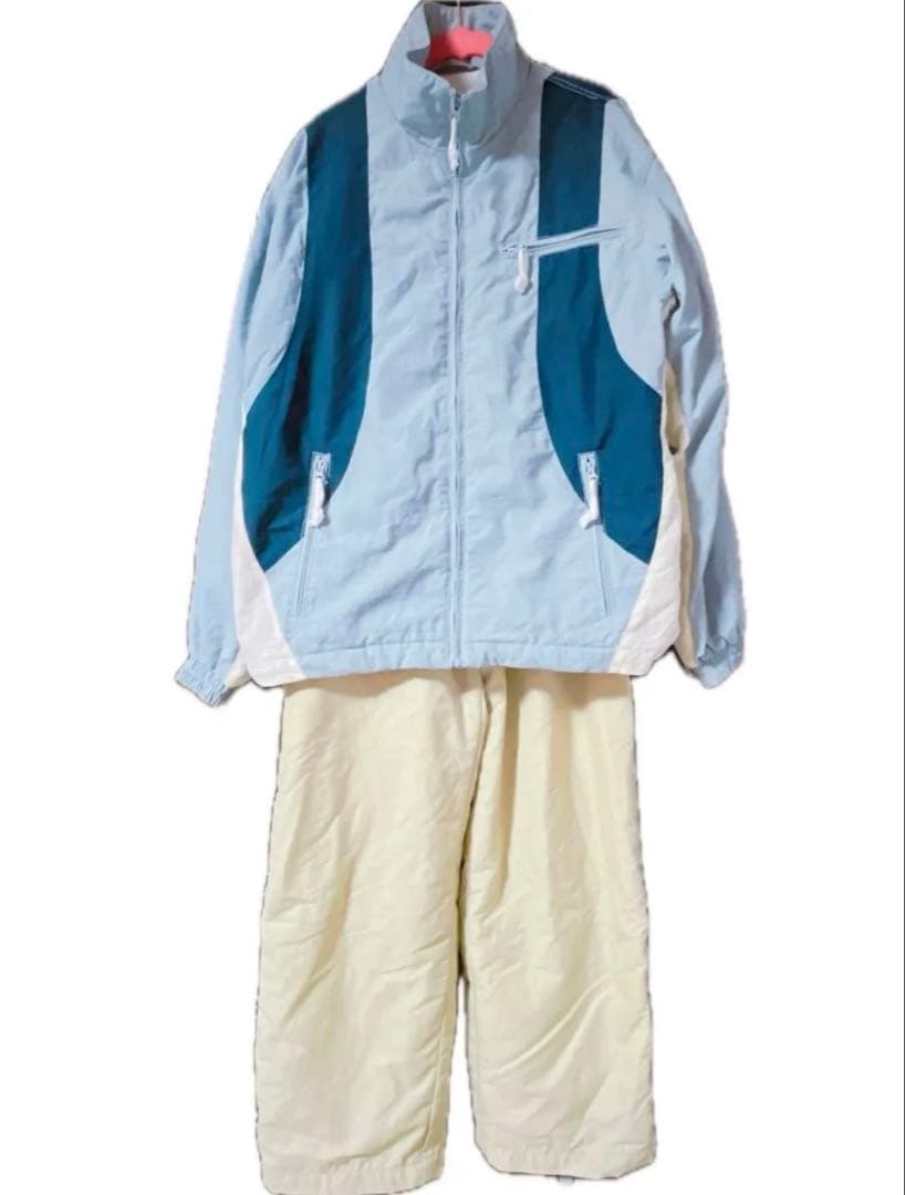 90s Vintage スノーボードウェア上下セット Mサイズ 男女兼用 スノボ