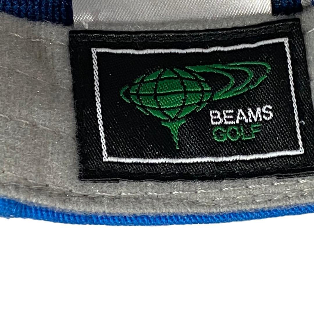 BEAMS GOLF ビームス ゴルフ キャップ ブルー系 刺繍 ワッペン