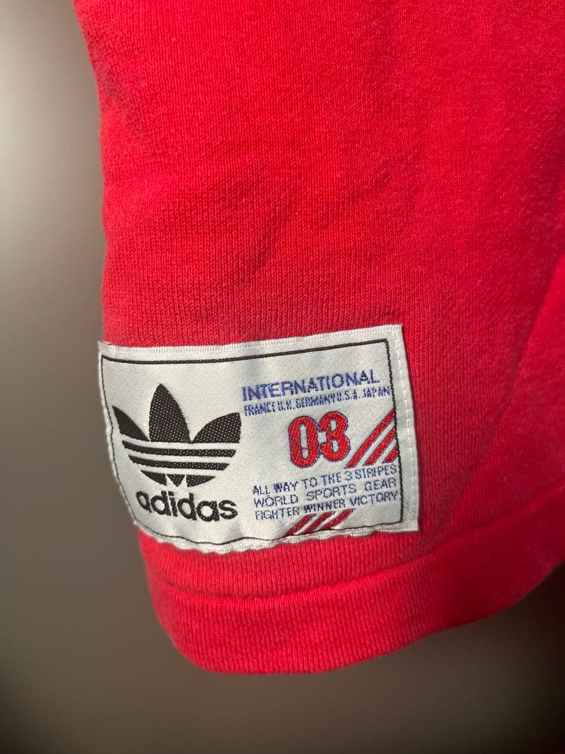 【希少】Lサイズ80s-90s デサント製 adidasベースボールシャツ風