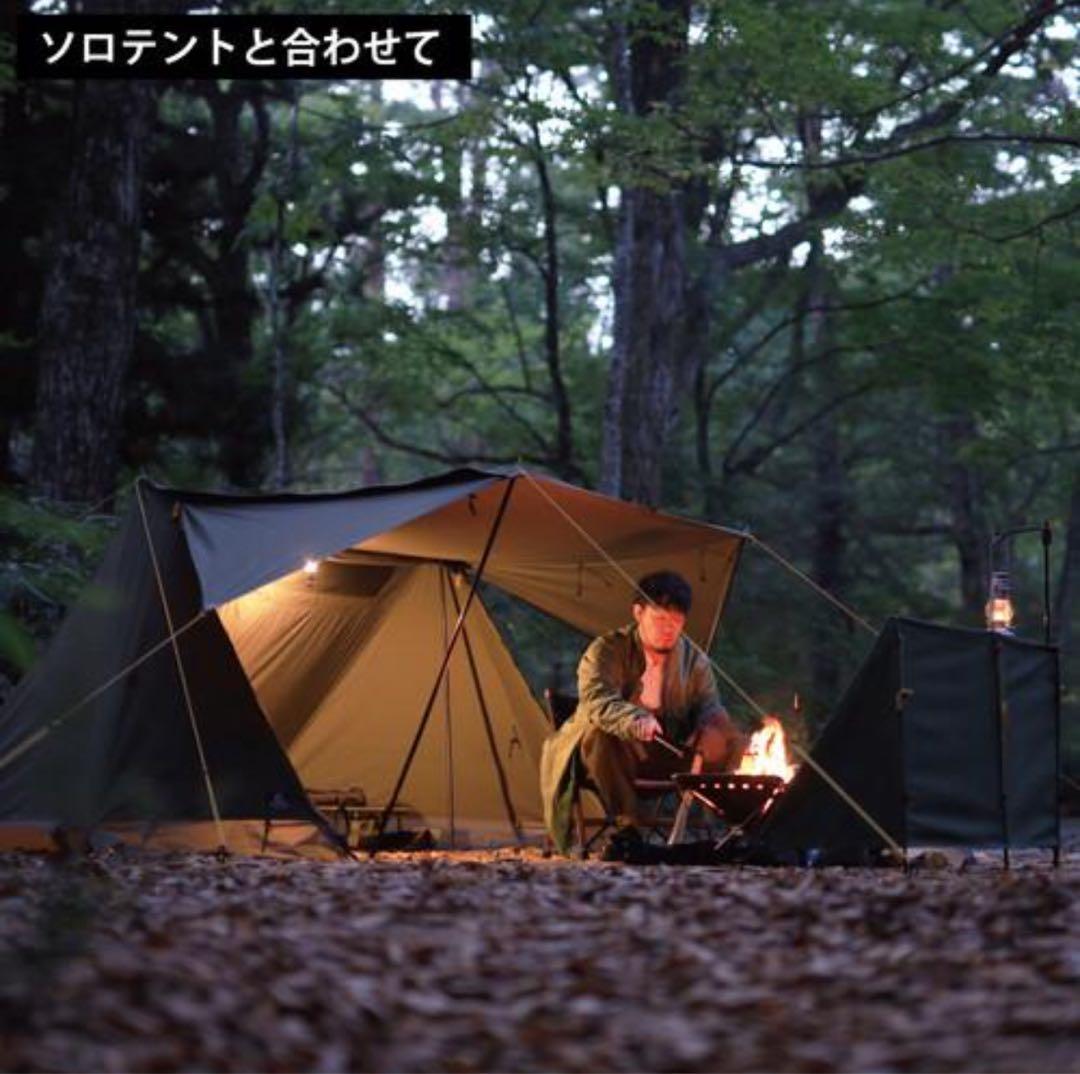【新品同様】クイックキャンプ 焚火陣幕 homura コットン 風除け カーキ