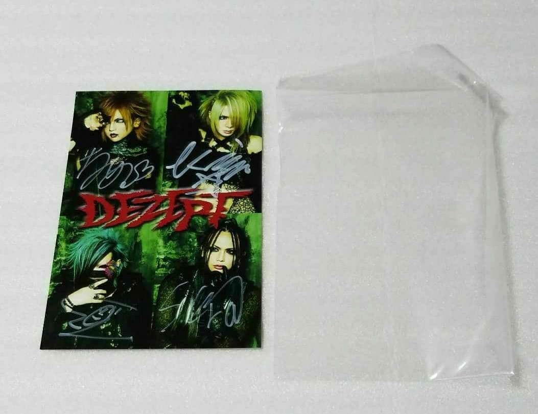 V系 DEZERT デザート サイン入りポスカ ビジュアルカード 希少レア非売品