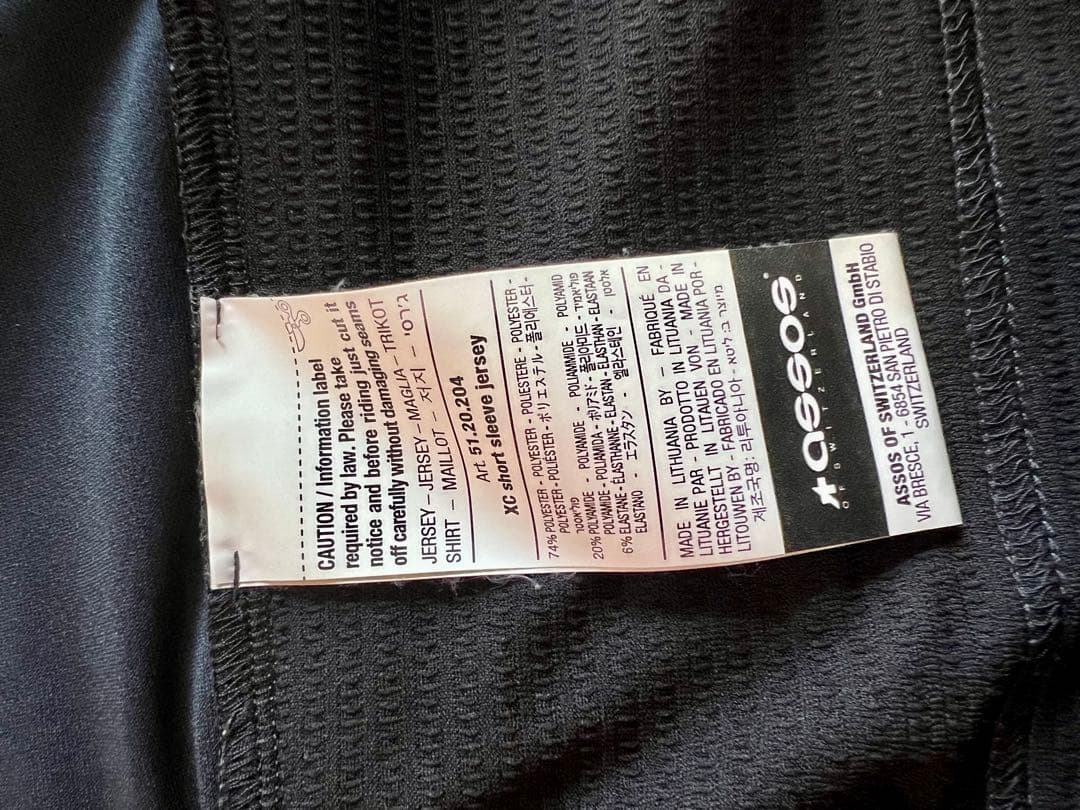 アソス　assos XC short sleeve jersey XS
