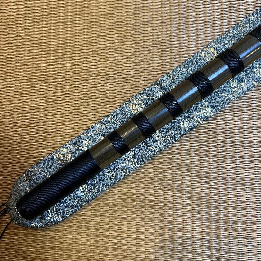 ※お盆SALE価格　神楽笛 紐巻 和楽器 専用笛袋付