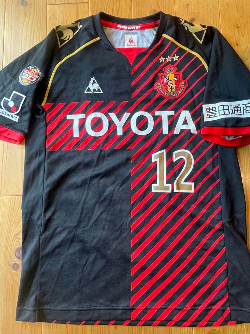サッカーＪリーグ　名古屋グランパス 20周年記念ユニホーム　12サイズOサイズ