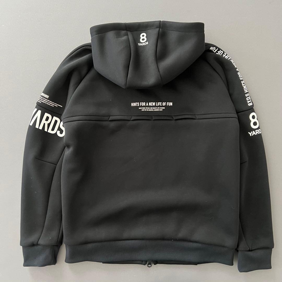 8YARDS ハチヤーズ　パーカー　メンズ　ジップ　ゴルフ　ブラック　黒　XL