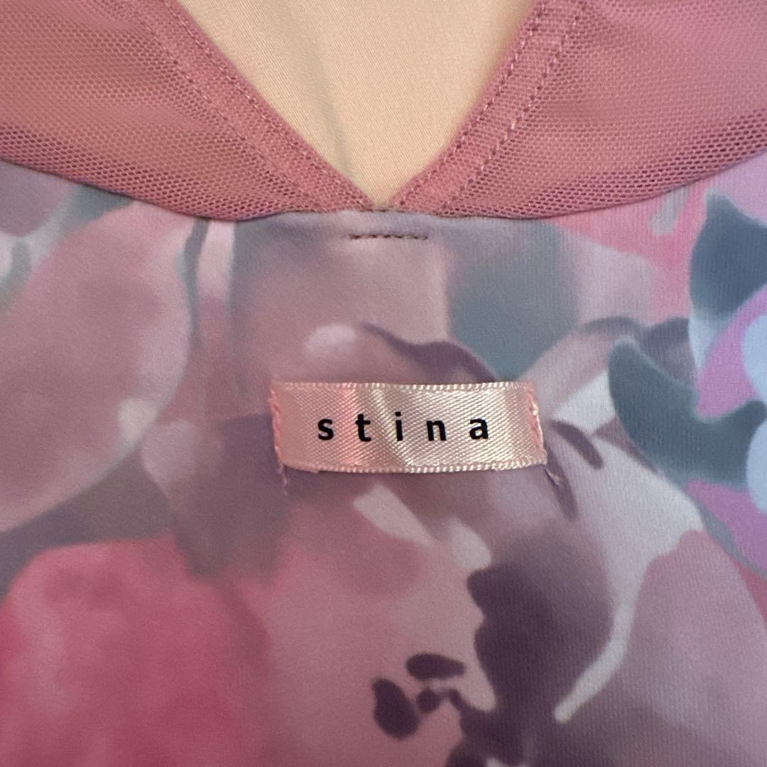 stina 花柄 長袖 レオタード