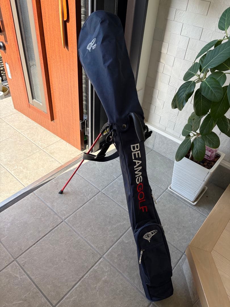 BEAMS GOLF セルフスタンド　ゴルフケース　ネイビー　オマケ付