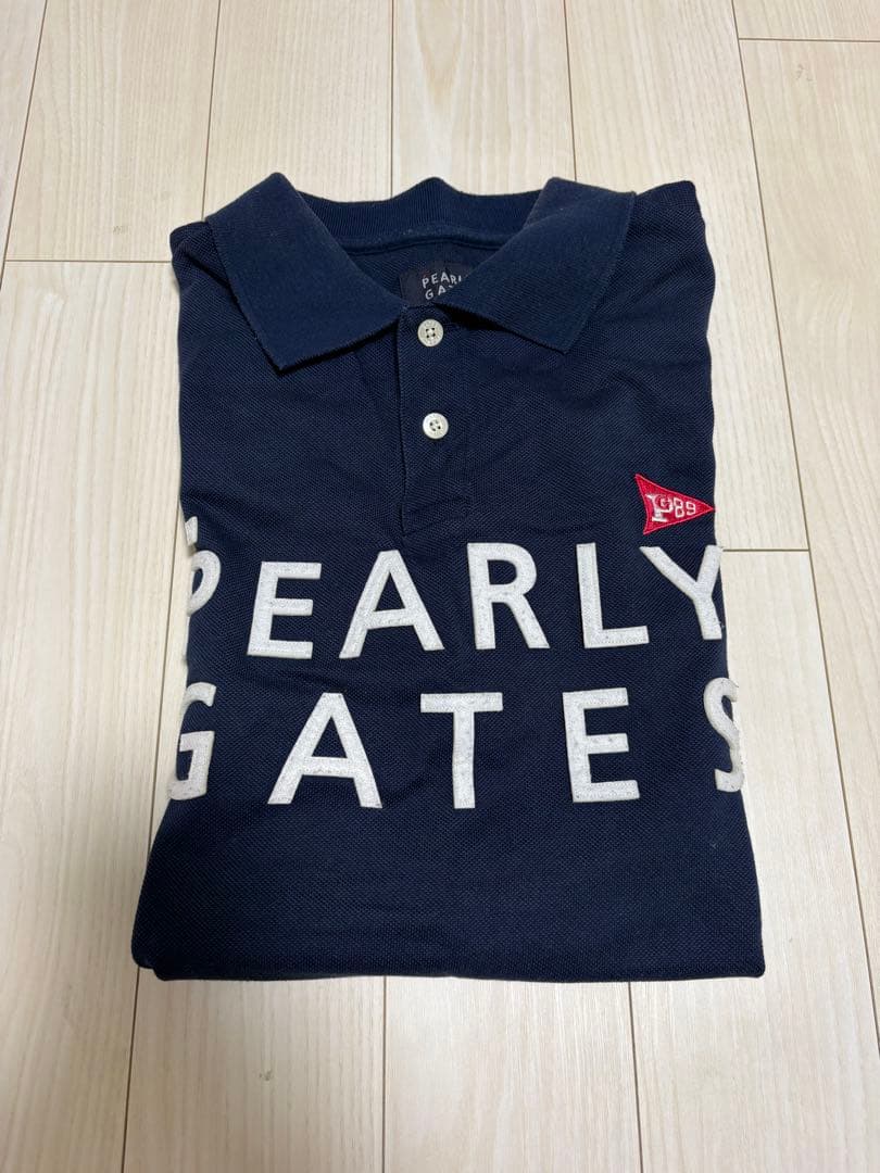PEARLY GATES ネイビー ポロシャツ