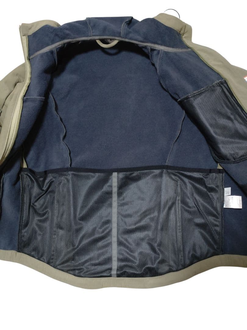 RAL 日本製 中綿フードジャケット XL カーキ