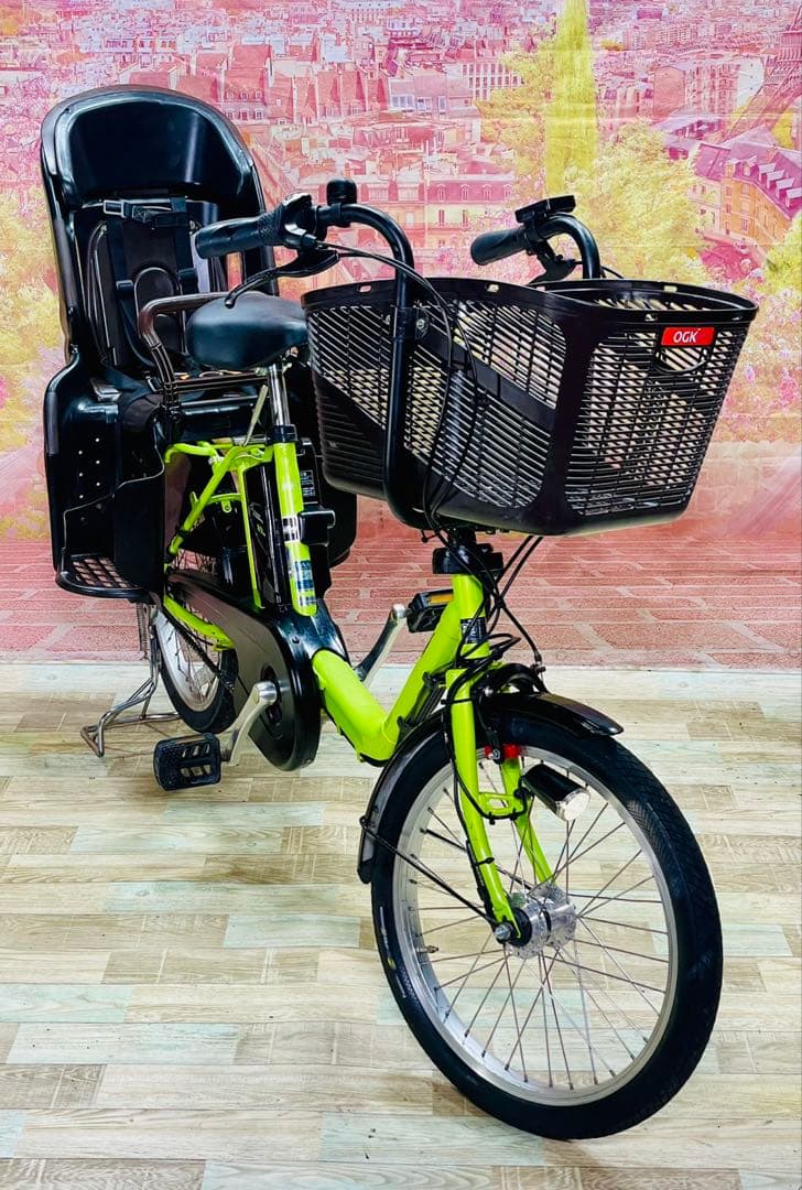 ZK3644 電動自転車 パナソニック ギュット 子供乗せ 20インチ 送料無料