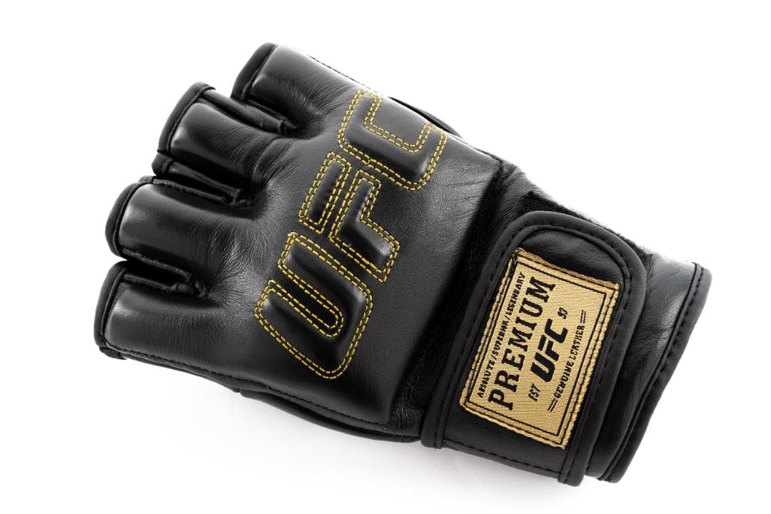 【最高級本革】UFC公式 オープンフィンガー MMAトレーニンググローブ 総合