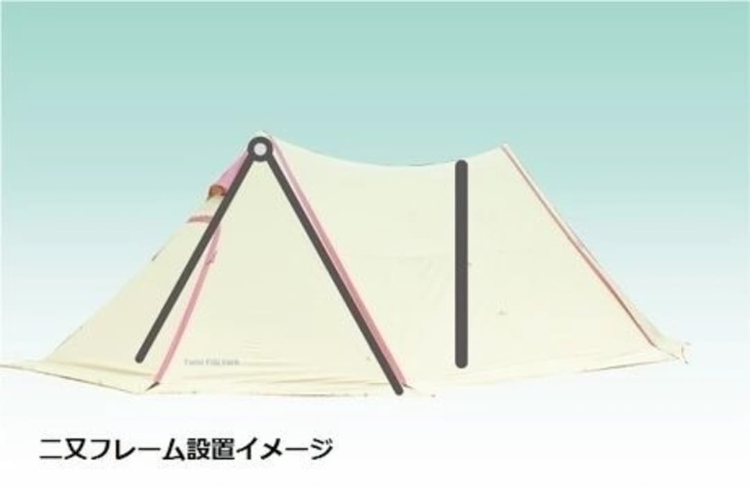 OGAWA ツインピルツフォークTC ＋二股ポール2 ＋ハーフインナーセット