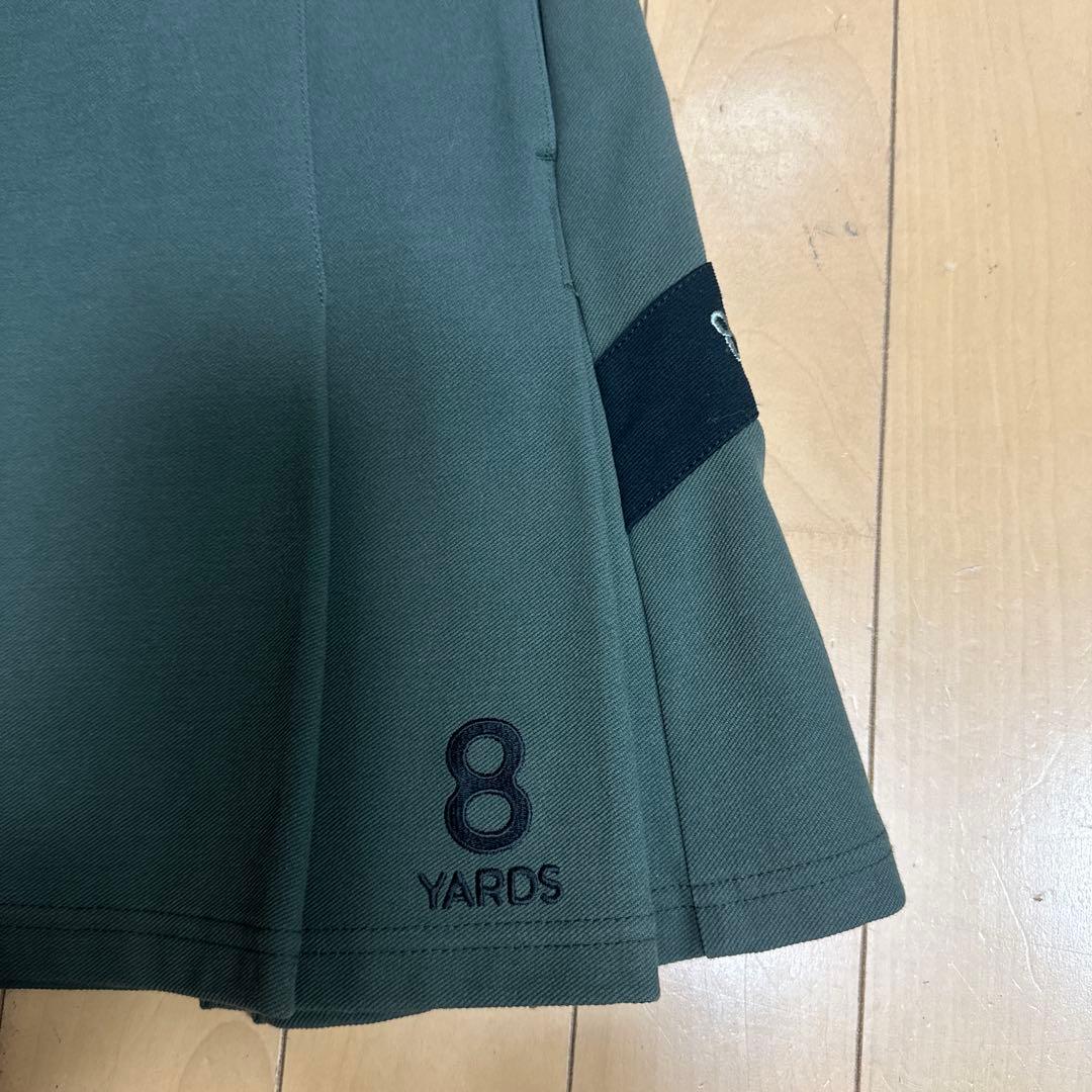8 YARDS カーキ プリーツスカート