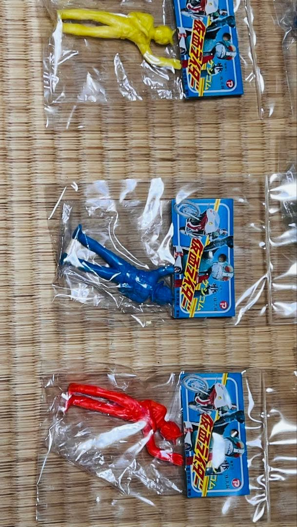 貴重★当時★9体★仮面ライダー　ストロンガー　消しゴム　約9cm 丸越★駄菓子屋