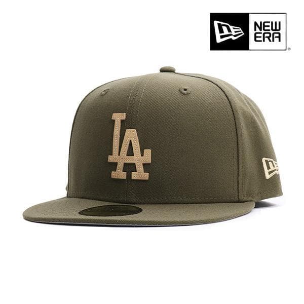 NEW ERA 59FIFTY MLB Leather Logo ドジャース