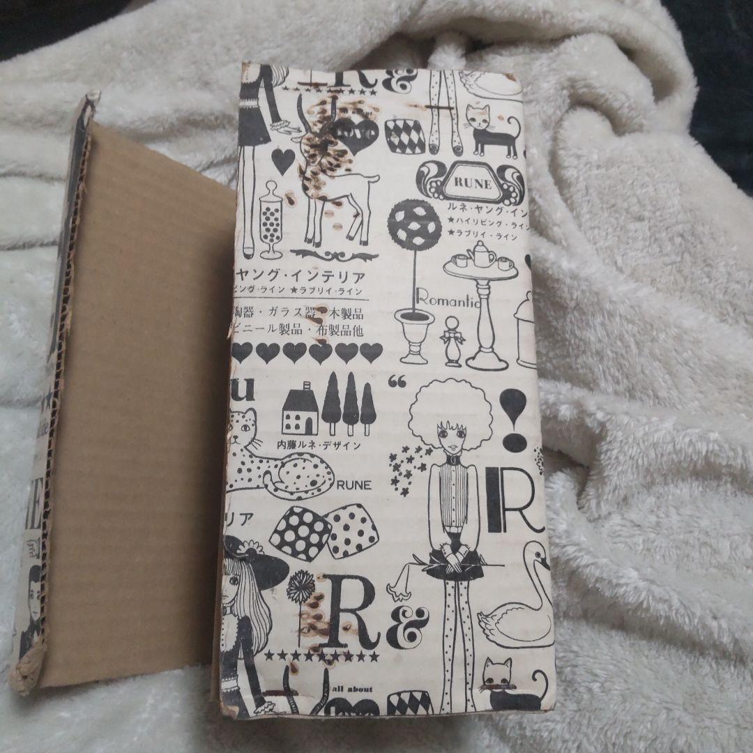 レア　RUNE 内藤ルネ 陶器 貯金箱 猫 昭和レトロ　箱有り