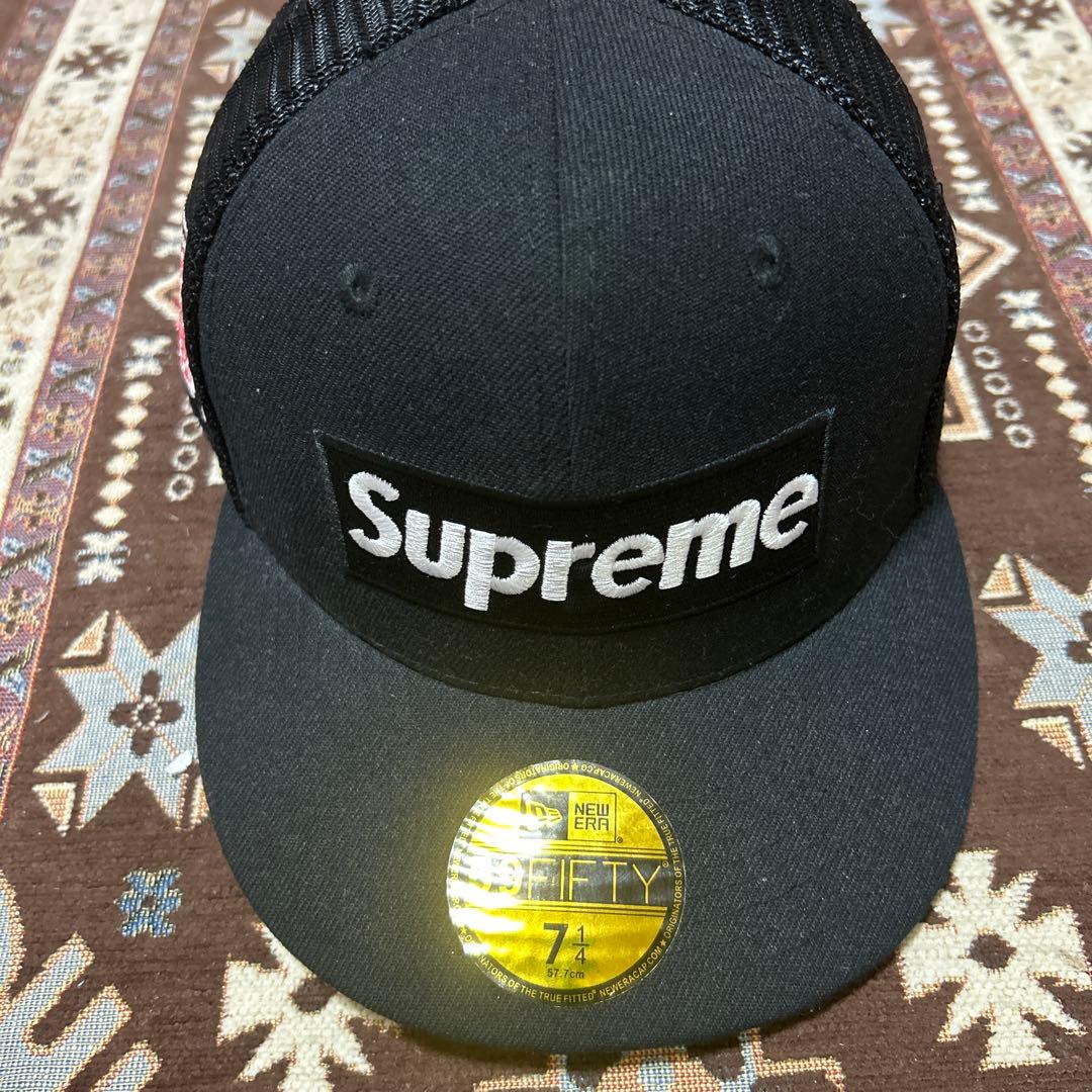 応援グッズ supreme BoxLogo Mesh Back NewEra