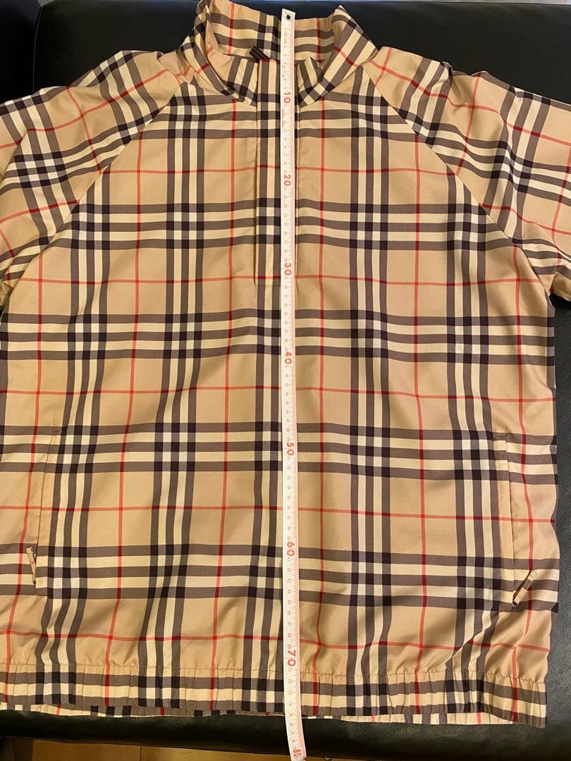 Burberry ゴルフチェック柄 ハーフジップジャケット